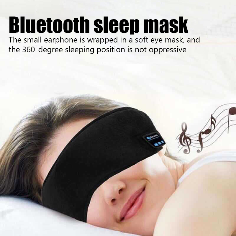 Wearing the sleep mask