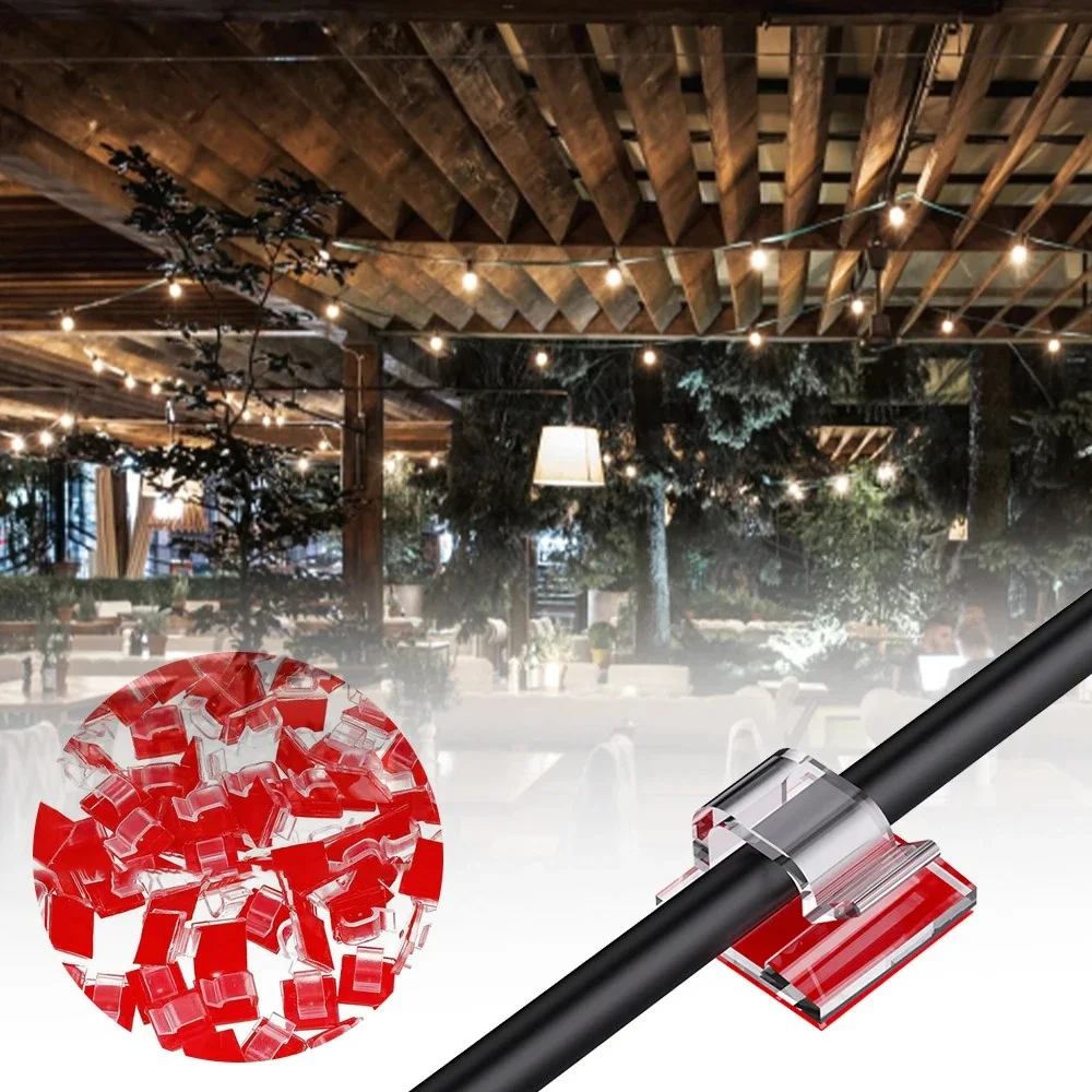 Cable management clips detail