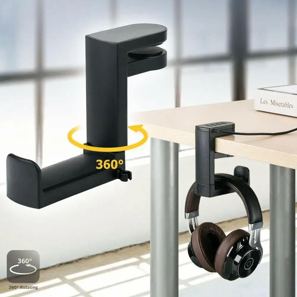 Best Budget Headphone Stand Under $8 — 360° Rotating Desk Clamp