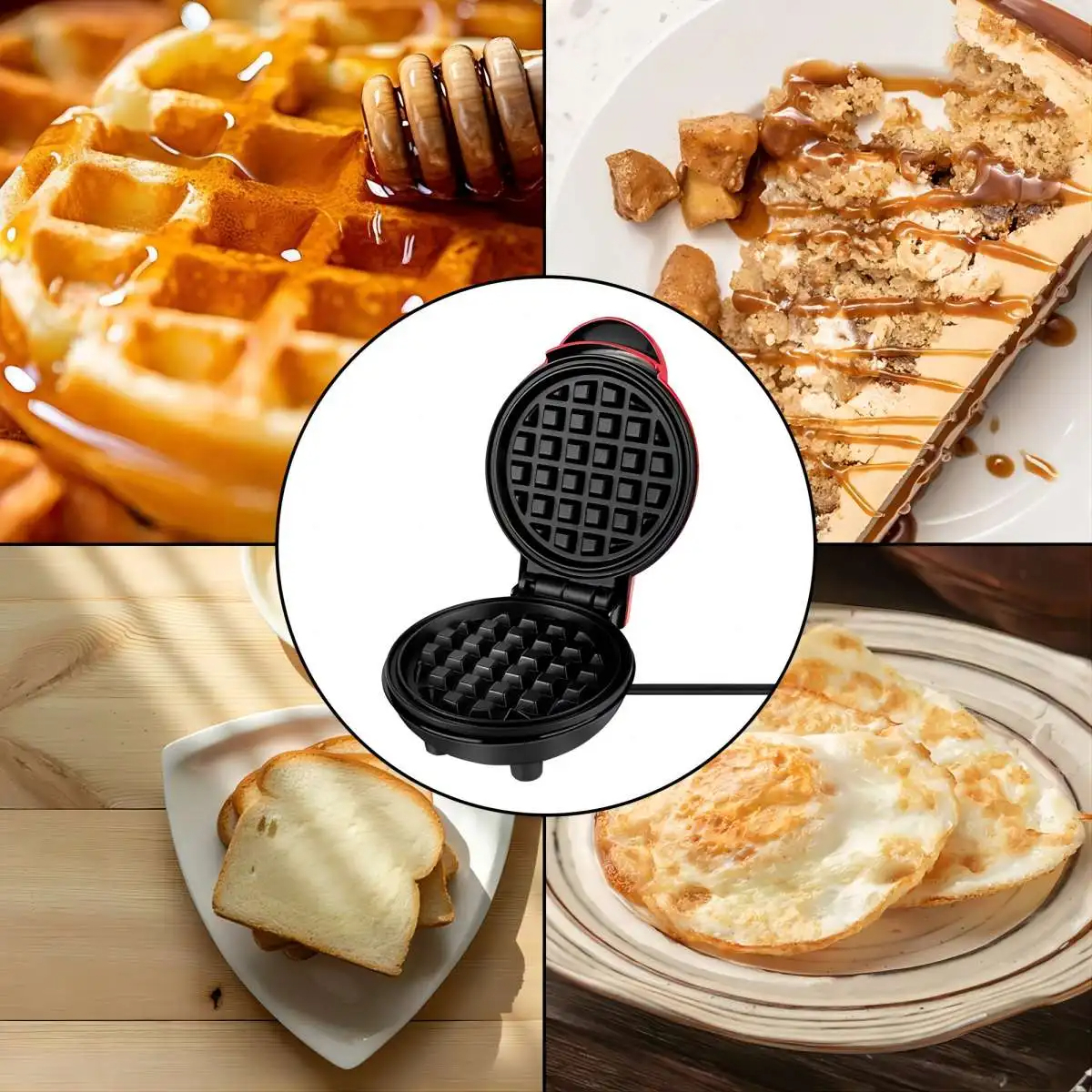 Waffle making process