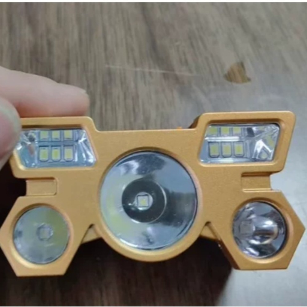 Wearing the headlamp