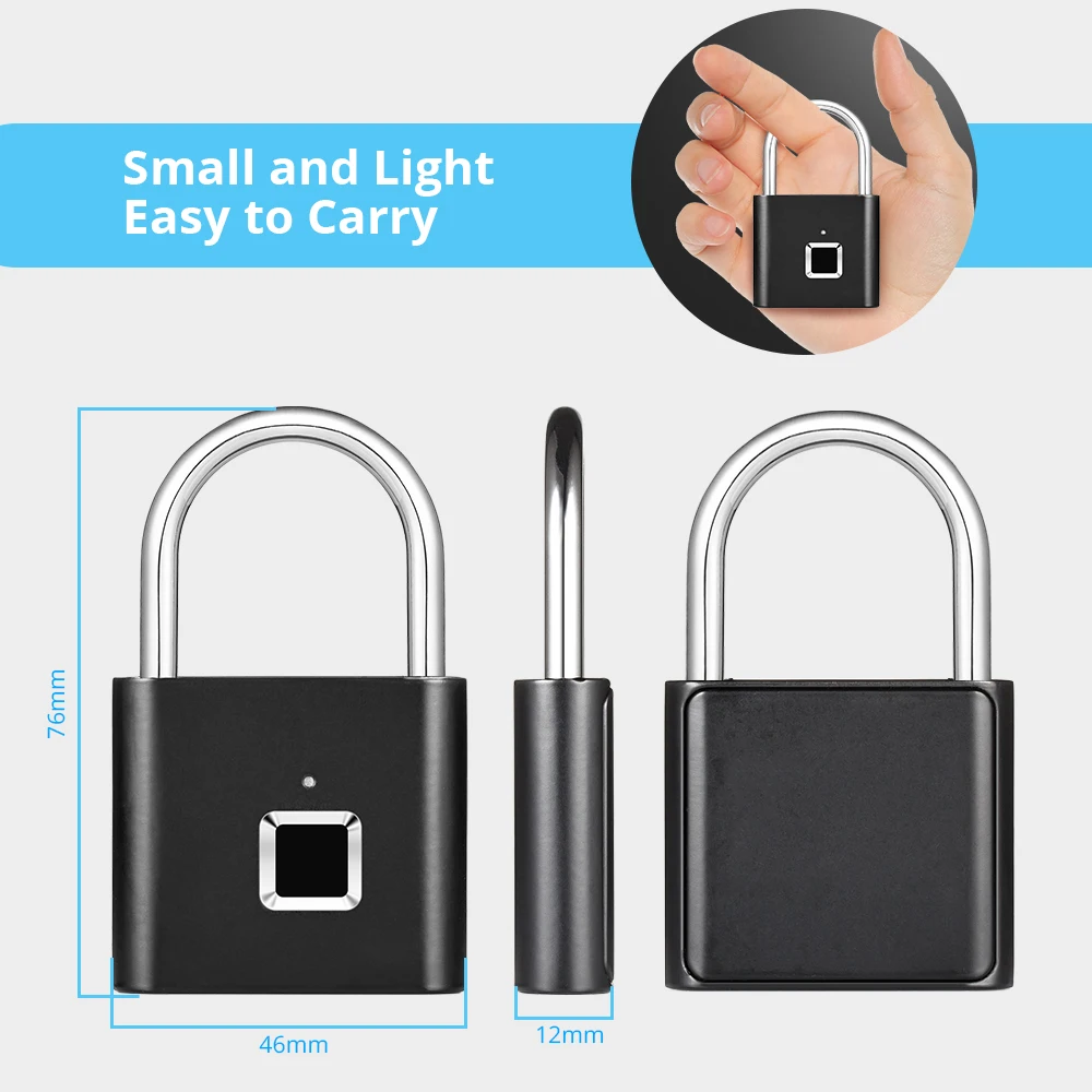 KERUI Smart Fingerprint Padlock Review detailed review photo 4